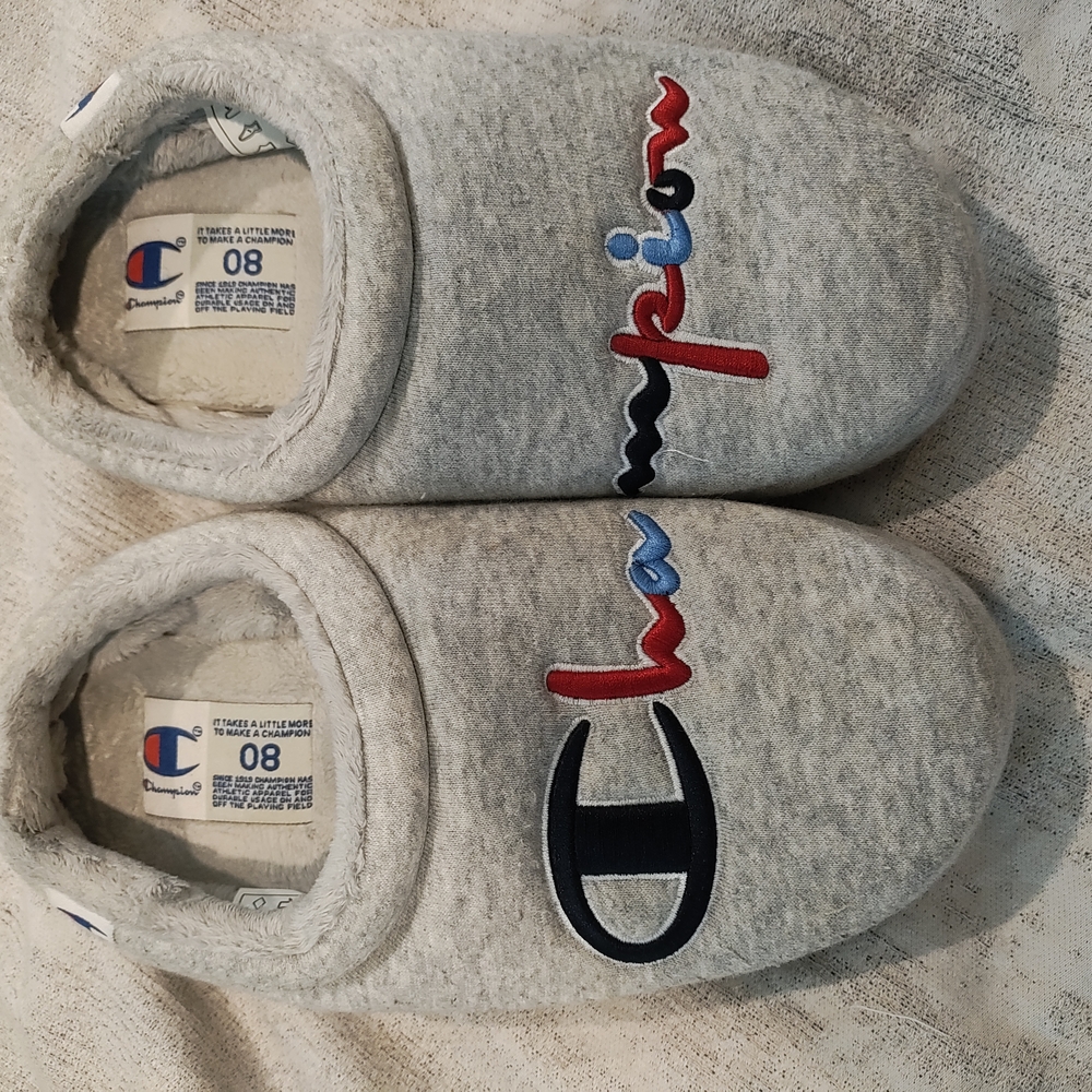 Champion Kids Gray Slippers